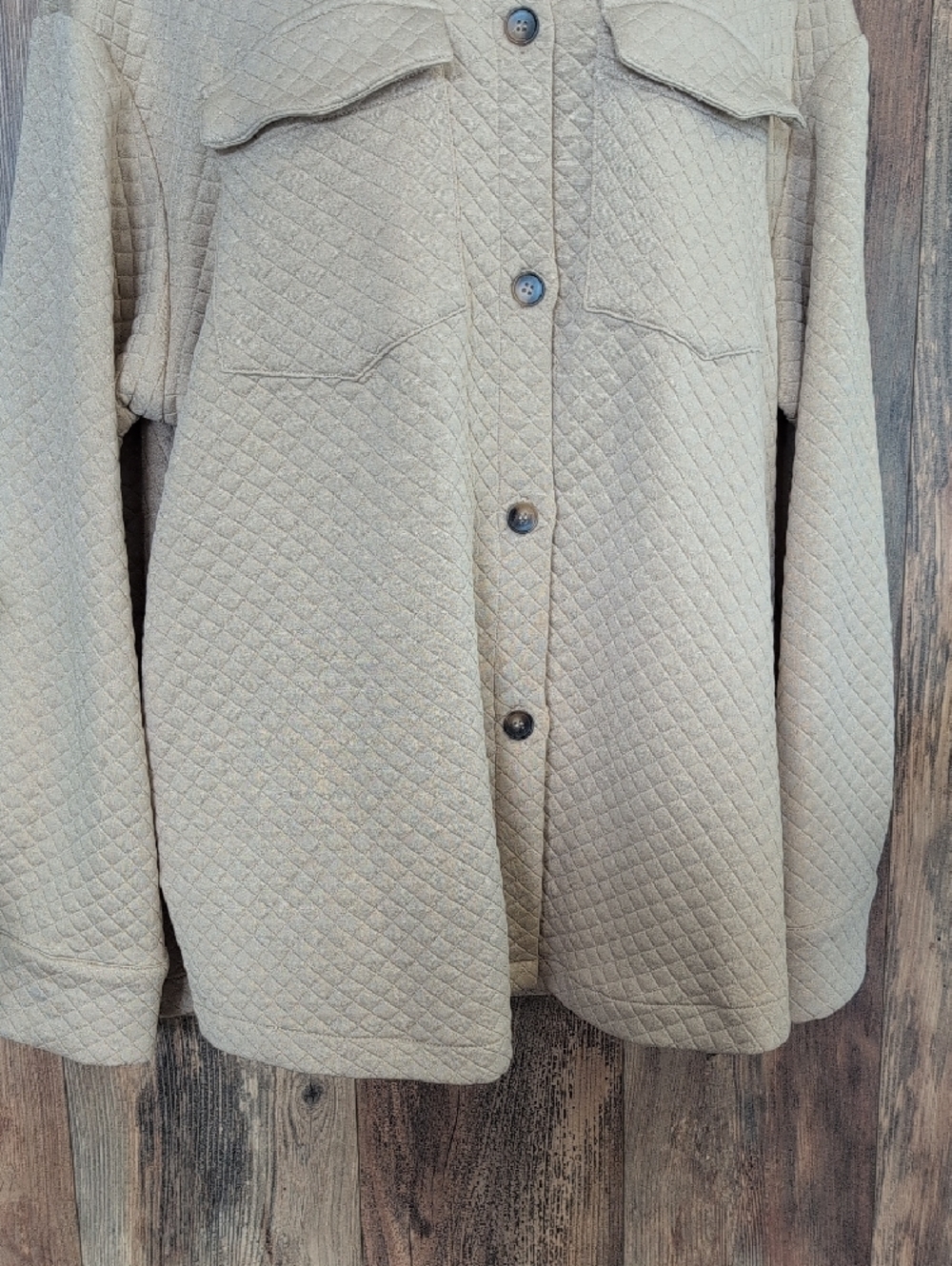 Quilted Utility Button Down Jacket XL                            AC126 - Picture 3 of 5
